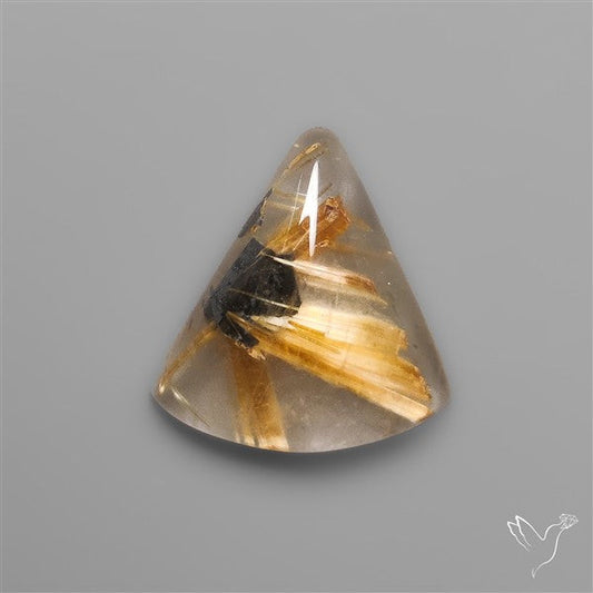 Star Golden Rutilated Quartz Cabochon