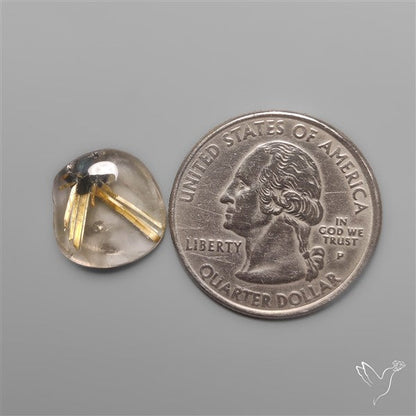Star Golden Rutilated Quartz Cabochon