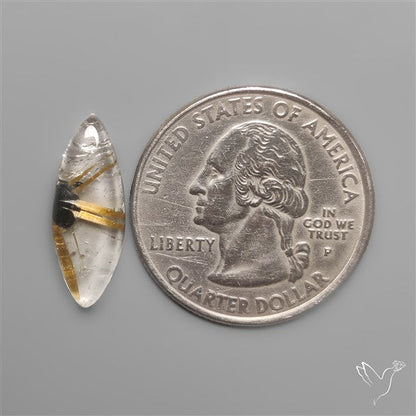 Star Golden Rutilated Quartz Cabochon