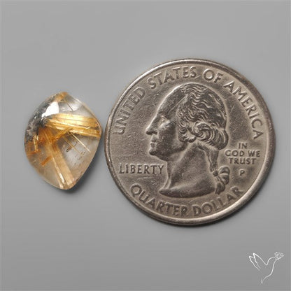 Star Golden Rutilated Quartz Cabochon