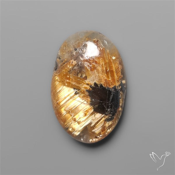 Star Golden Rutilated Quartz Cabochon