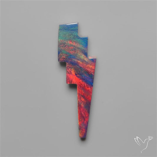Aurora Opal Lighting Bolt Carving