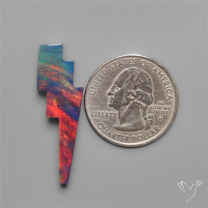 Aurora Opal Lighting Bolt Carving