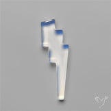 Opalite Lighting Bolt Carving