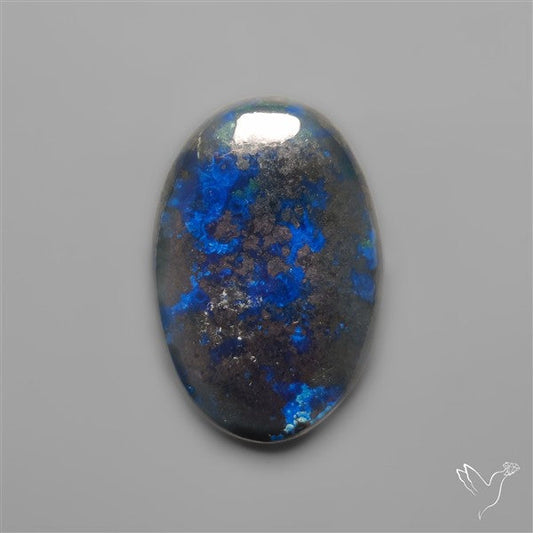 Azurite with Hematite Cabochon
