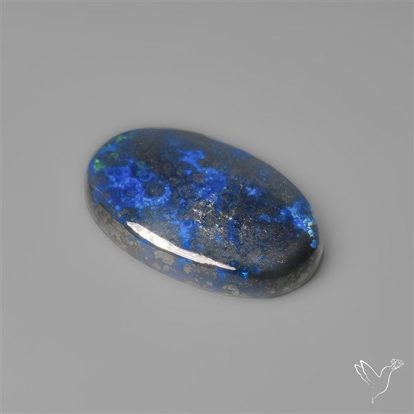 Azurite with Hematite Cabochon