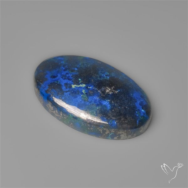 Azurite with Hematite Cabochon