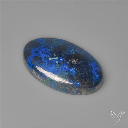 Azurite with Hematite Cabochon