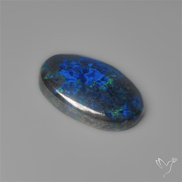 Azurite with Hematite Cabochon
