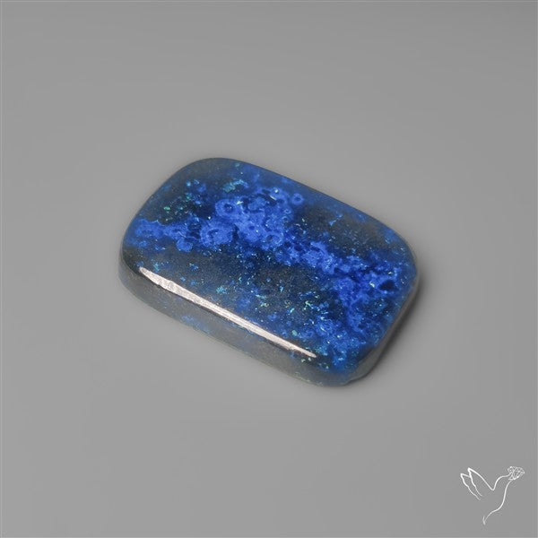 Azurite with Hematite Cabochon
