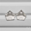 Portrait Cut Clear Himalayan Crystal Quartz Pair