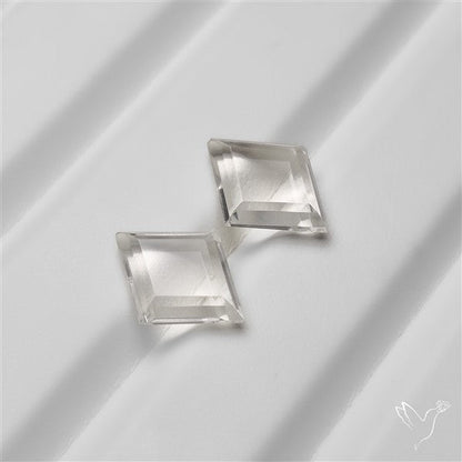 Portrait Cut Clear Himalayan Crystal Quartz Pair
