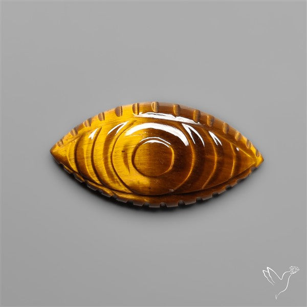 Tiger Eye Evil Eye Carving