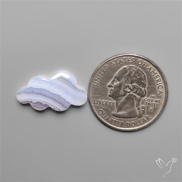 Blue Lace Agate Cloud Carving