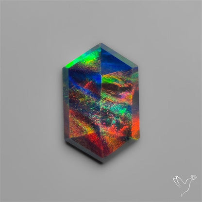 Step Cut Solid Aurora Opal