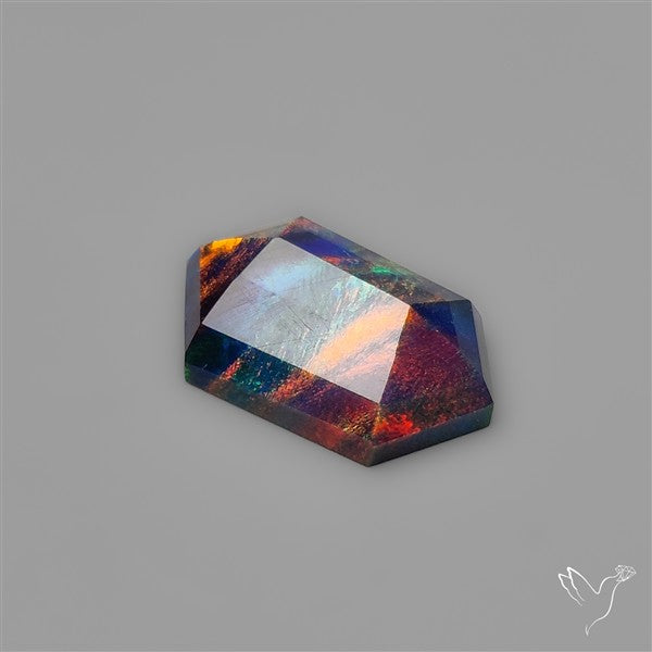 Step Cut Solid Aurora Opal