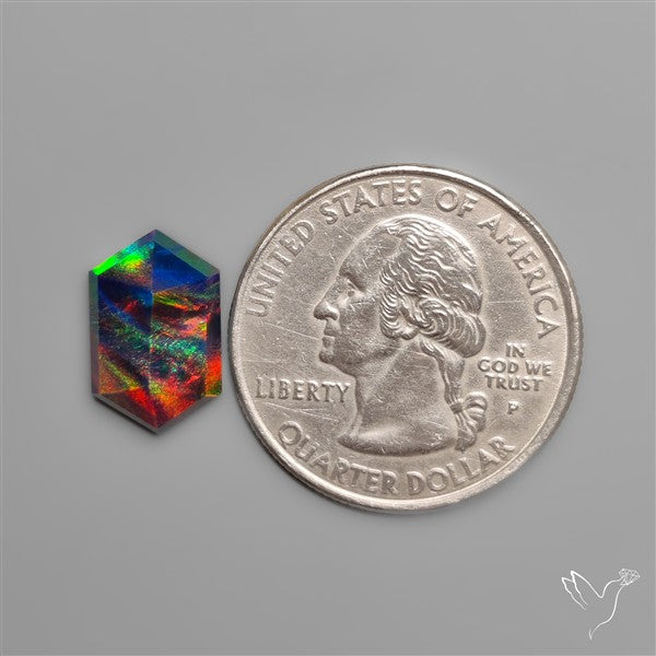 Step Cut Solid Aurora Opal