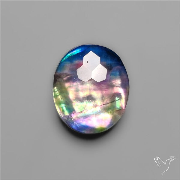 Honeycomb Cut Dichroic Glass Doublet