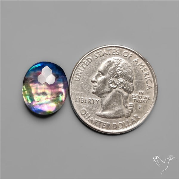 Honeycomb Cut Dichroic Glass Doublet