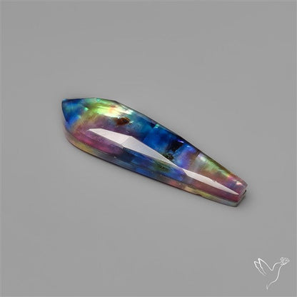 Long Rose Cut Dichroic Glass Doublet