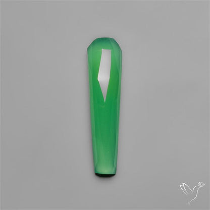 Long Rose Cut Gemmy Chrysoprase Chalcedony