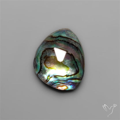 Rose Cut Himalayan Quartz With Abalone Shell Doublet