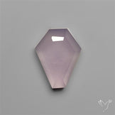 Step Cut Lavender Chalcedony Coffin