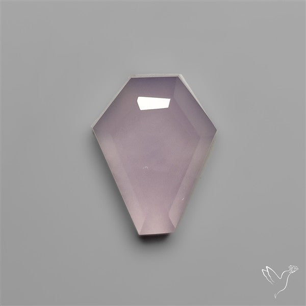 Step Cut Lavender Chalcedony Coffin