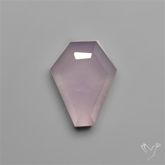 Step Cut Lavender Chalcedony Coffin