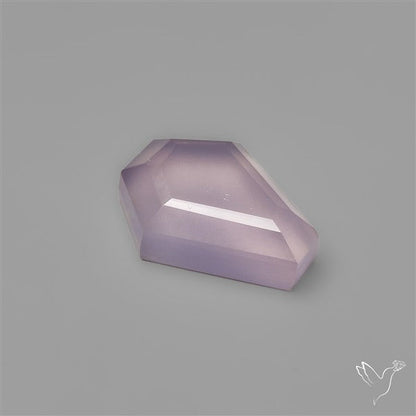 Step Cut Lavender Chalcedony Coffin