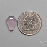 Step Cut Lavender Chalcedony Coffin