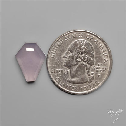 Step Cut Lavender Chalcedony Coffin