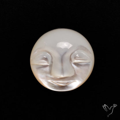 Mother Of Pearl Moonface Carving