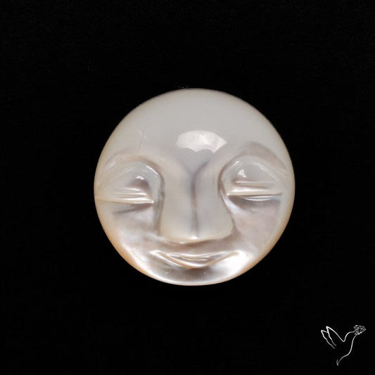 Mother Of Pearl Moonface Carving