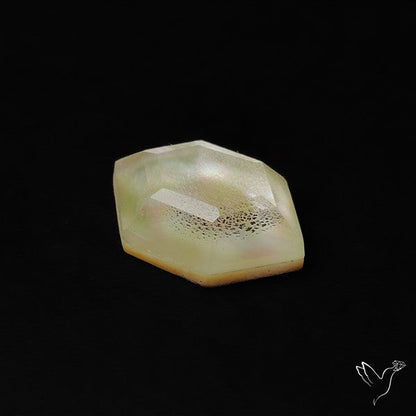 Step Cut Himalayan Quartz With Mother Of Pearl Doublet