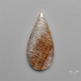 Cacoxenite In Quartz Cabochon