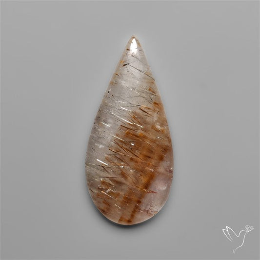 Cacoxenite In Quartz Cabochon