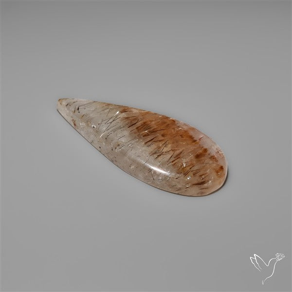 Cacoxenite In Quartz Cabochon