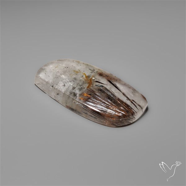 Cacoxenite In Quartz Cabochon