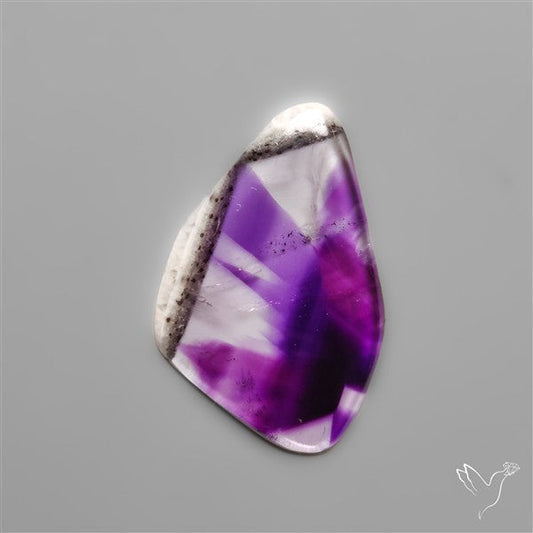 Trapiche Phantom Amethyst Slice Cabochon