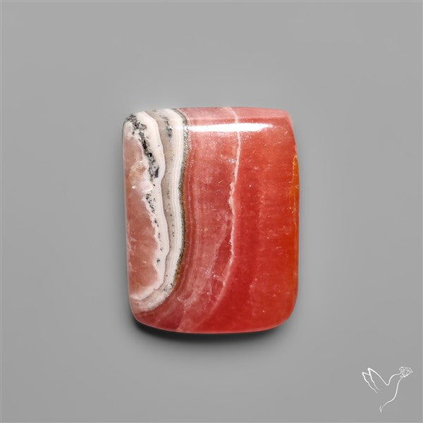 Gemmy Rhodochrosite Cabochon Deep Red