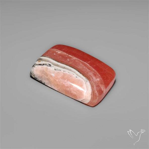 Gemmy Rhodochrosite Cabochon Deep Red