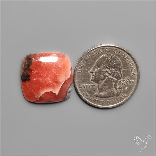 Gemmy Rhodochrosite Cabochon Deep Red