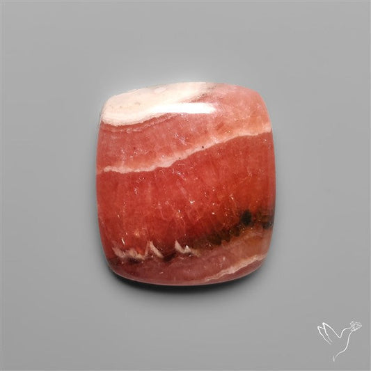 Gemmy Rhodochrosite Cabochon Deep Red
