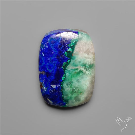 Azurite Malachite with Cuprite Cabochon