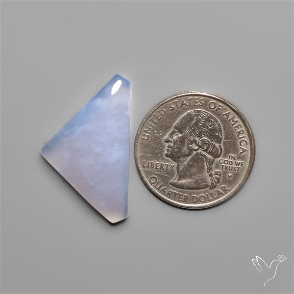 Namibian Blue Chalcedony Cabochon