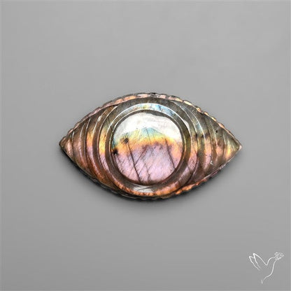 Spectrolite Evil Eye Carving