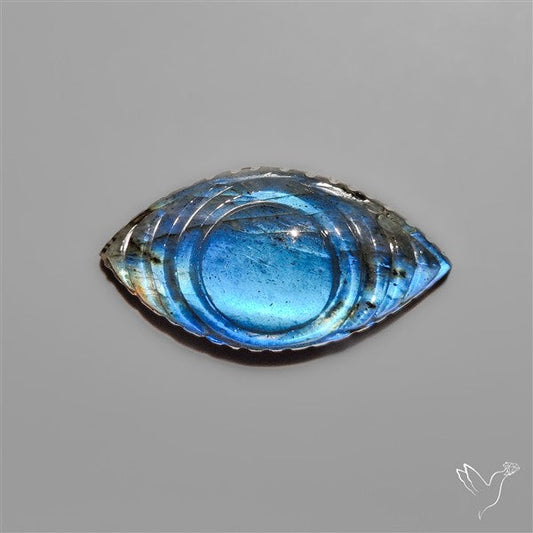 Sky Blue Labradorite Evil Eye Carving