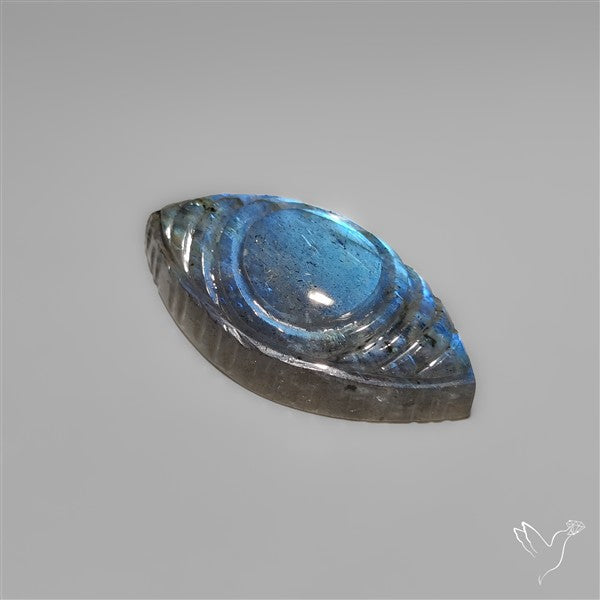 Sky Blue Labradorite Evil Eye Carving