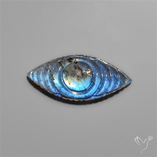 Labradorite Evil Eye Carving